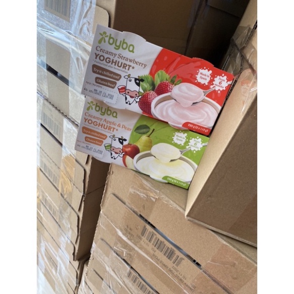 Sữa chua nguội thanh trùng Byba Tây Ban Nha cho bé từ 6 tháng