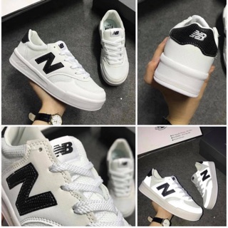 [Ảnh tự chụp+phảnquang] Giầy thể thao sneaker nb crt 300 trắng đen có phản quang nam nữ