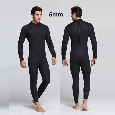 Bộ đồ lặn biển POPO dành cho nam dày 5mm tay dài giữ ấm tuyệt đối với khóa kéo YKK cao cấp ngăn nước