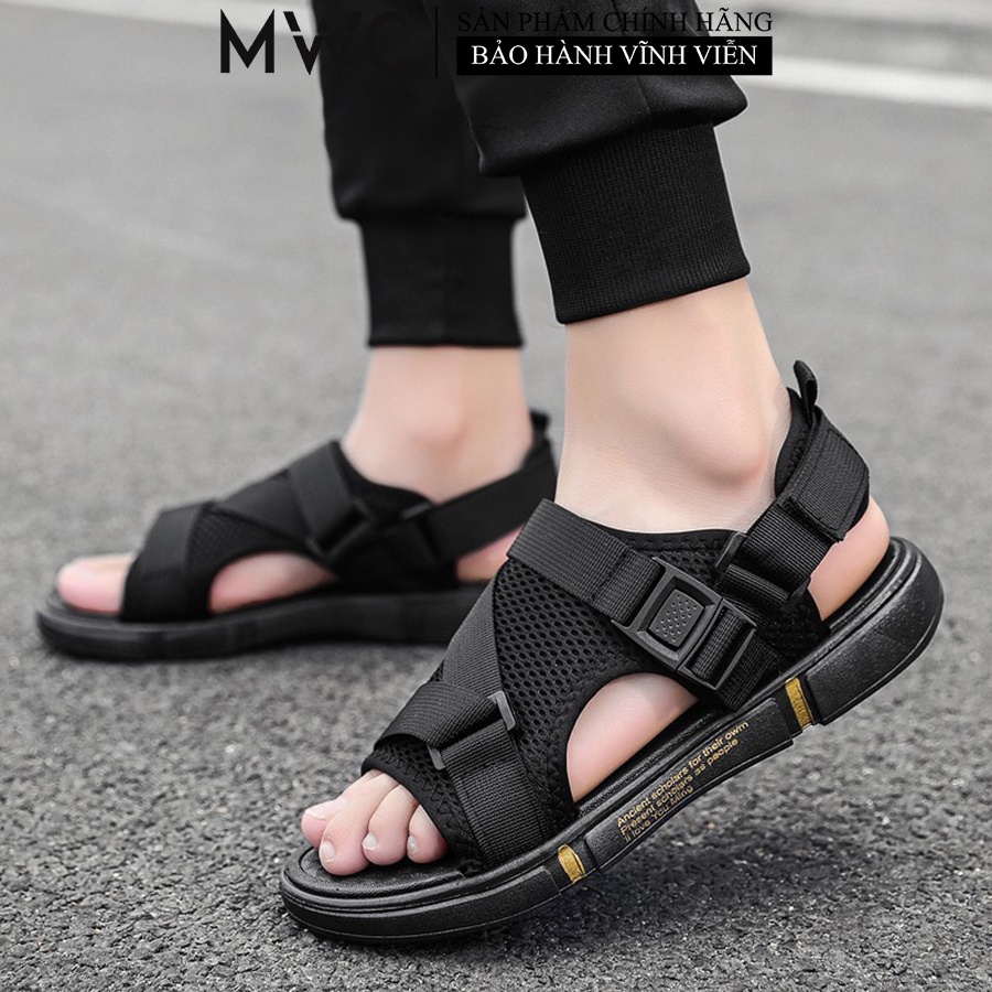 Giày MWC 7056 - Giày Dép Sandal Nam, Giày Dép Quai Hậu Quai Ngang Bản To Cool Ngầu
