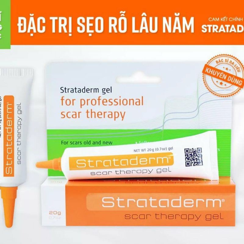 Strataderm – Gel hỗ trợ xóa mờ sẹo chính hãng Thụy Sĩ - 5g 10g 20g