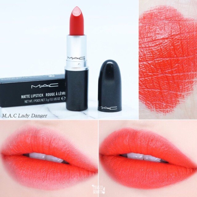 Set Son Mac Thỏi 3 Cây Không Vỏ Hộp Chili + Lady +Velvet Teddy