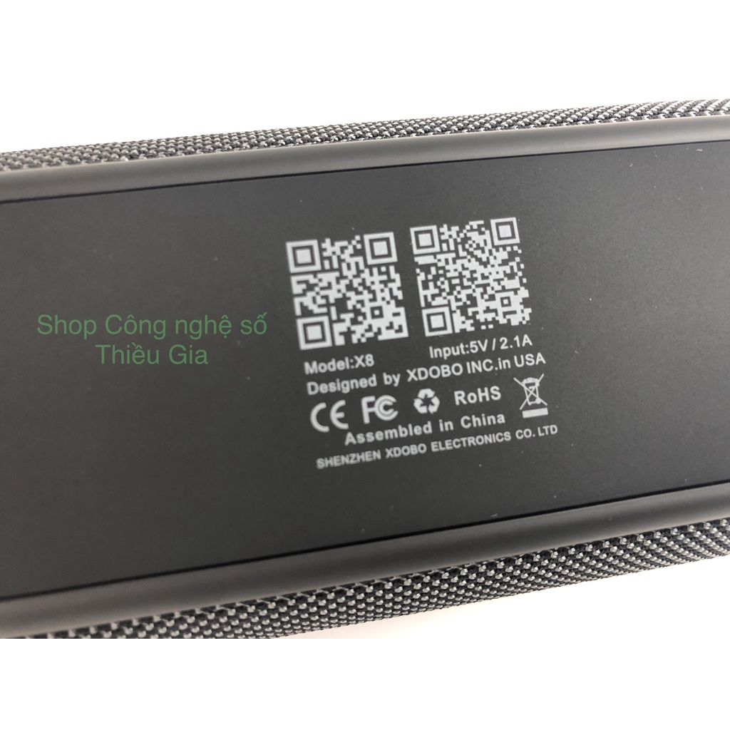 Loa bluetooth Xdobo X8 II 60W siêu trầm, âm thanh cực hay thương hiệu USA, công nghệ ghép loa TWS và chống nước IPX5