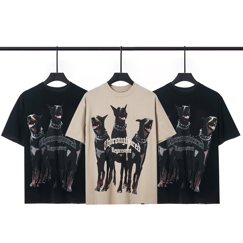 Áo Thun Tay Ngắn Cổ Tròn In Hình Động Vật Thời Trang Mùa Hè Cho Nam