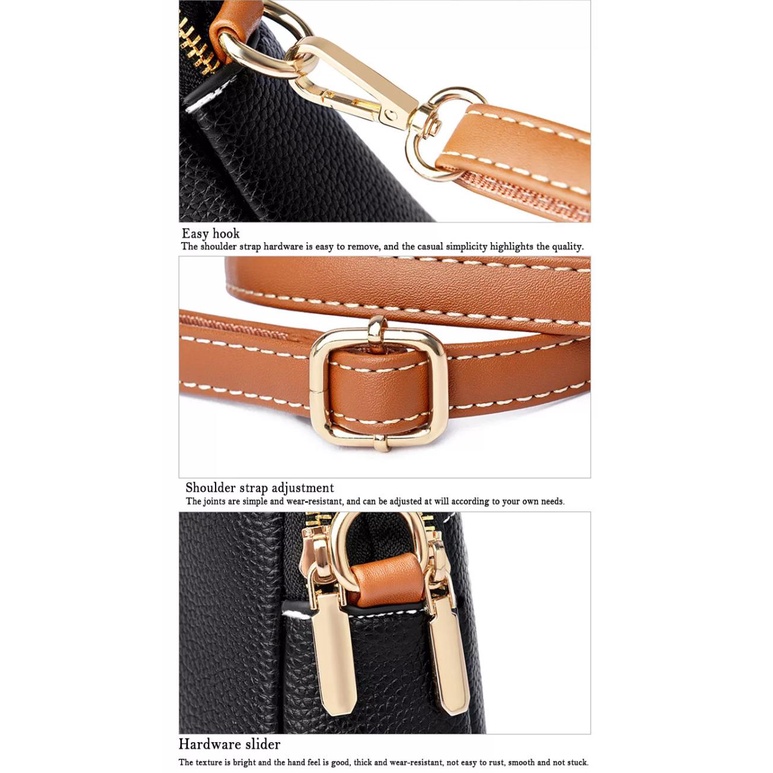 Túi Da Đeo Vai Đựng Điện Thoại Cỡ Lớn Hai Ngăn Thời Trang  Cho Nữ