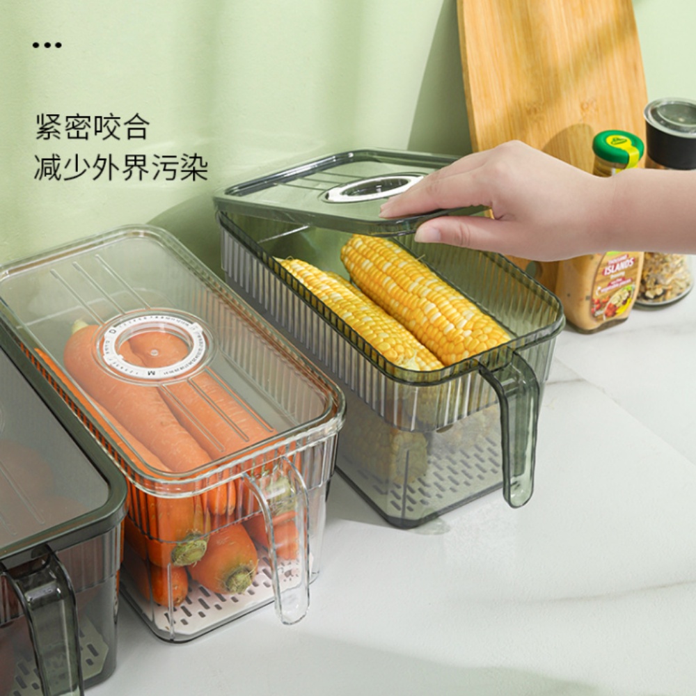 Hộp đựng thực phẩm tủ lạnh tách nước có tay cầm tiện lợi Homepower - Chất liệu cao cấp, an toàn sức khỏe