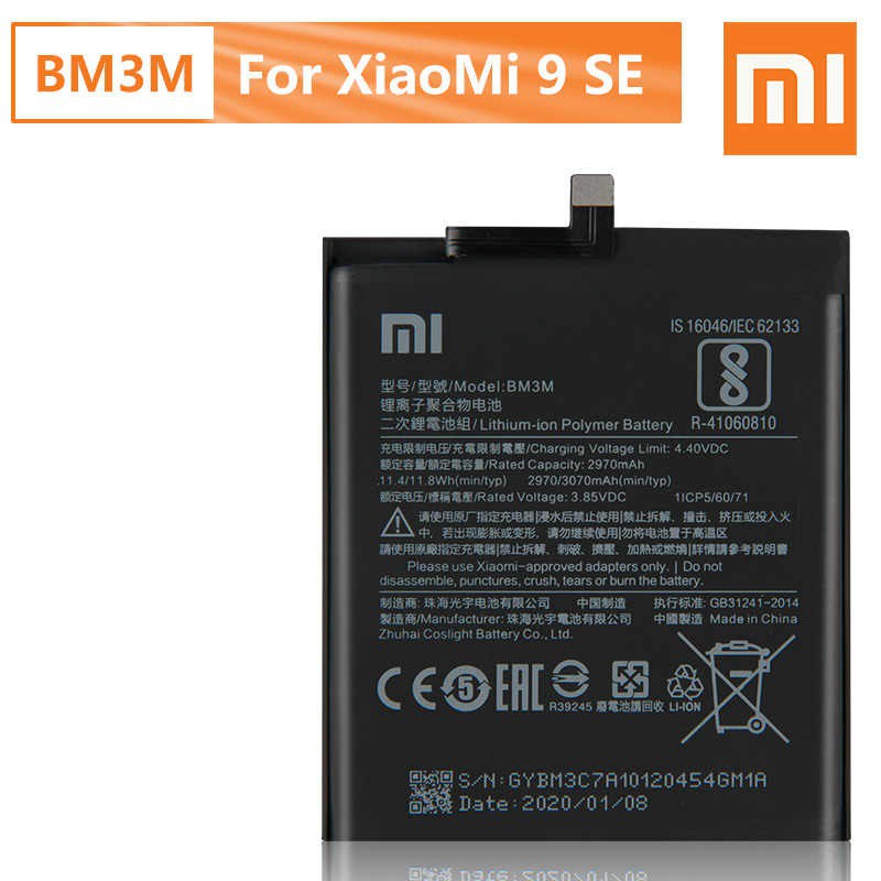 Pin điện thoại Xiaomi Mi 9 SE BM3M hàng zin bảo hành 1 đổi 1