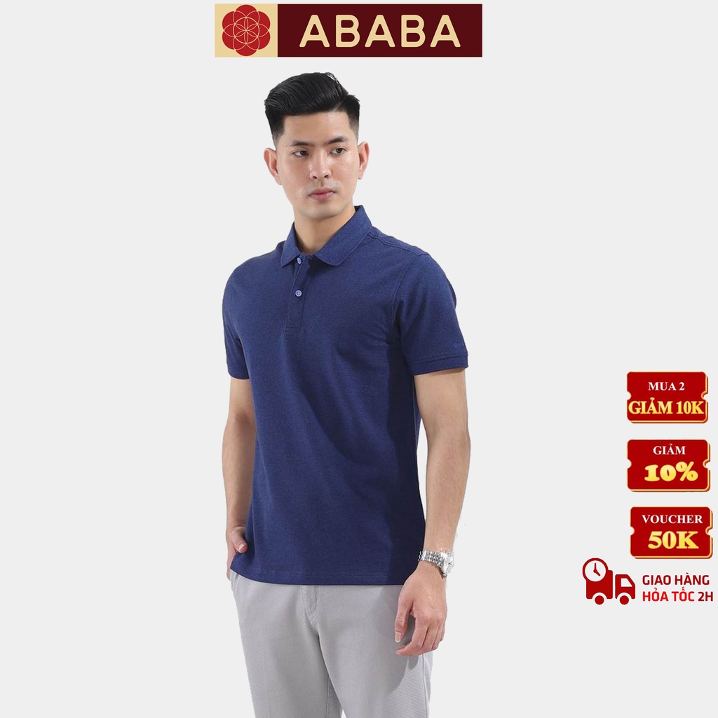Áo polo nam cao cấp ABABA, áo thun polo nam có cổ,tay lỡ, chất liệu thoáng mát, đen trắng nhiều màu, ABA-POLO-01