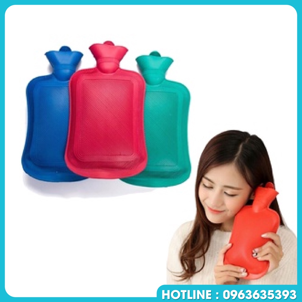 Túi Chườm Đổ Nước Nóng Cao Su Loại To 2000ml