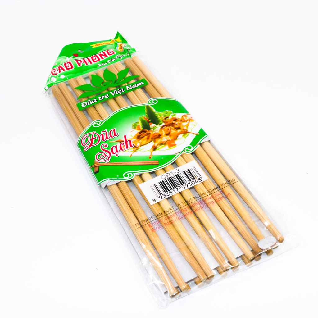 10 đôi đũa tre ăn cơm hàng Việt Nam chất lượng cao, đồ dùng nhà bếp bữa ăn