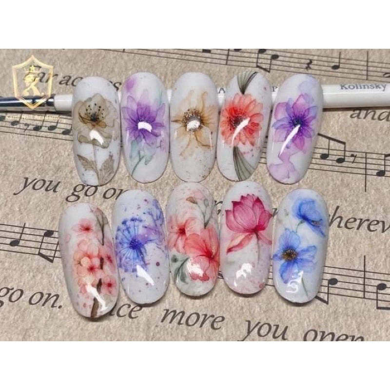 MÀU NHŨ NƯỚC VẼ ÁNH NGỌC TRAI