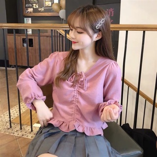 Áo kiểu ulzzang rút ngực (order)