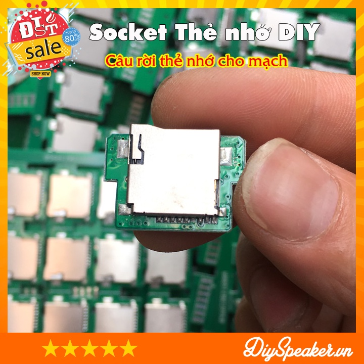 Socket mở rộng thẻ nhớ SD DIY mạch âm thanh