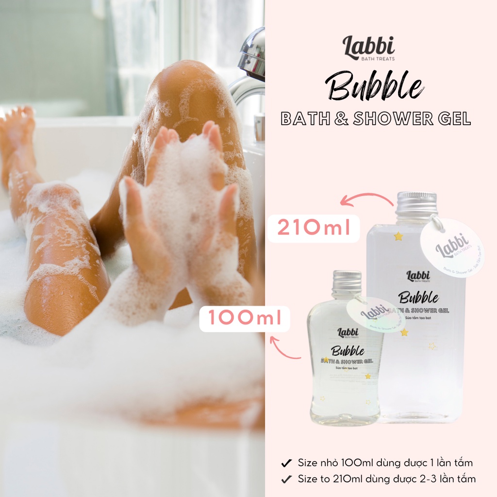 TỔNG HỢP [Labbi] Tạo bọt bồn tắm / Gel tắm tạo bọt / Bubble Gels