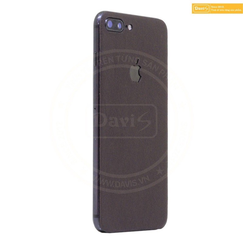 Miếng dán da bò thật 100% nhập khẩu cao cấp cho iPhone XS (màu nâu đất) - Davis