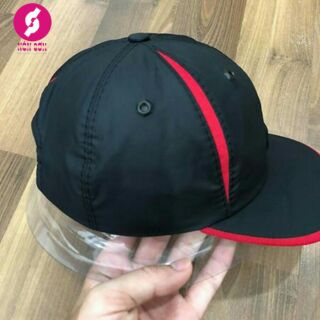 Nón sơn đen sọc đỏ full tem mác