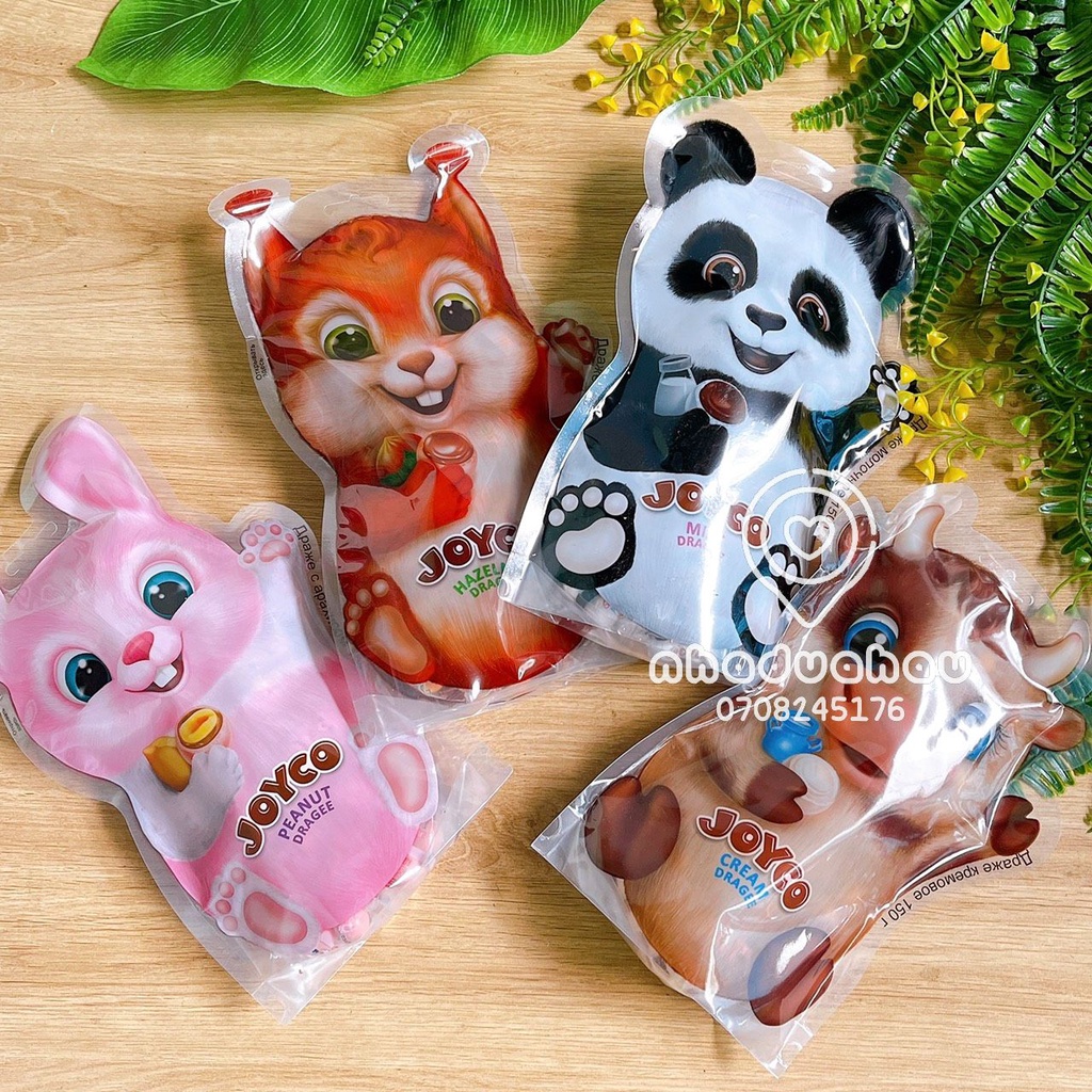 Một gói kẹo sô cô la viên hình gấu Nga mẫu mới gói 150g