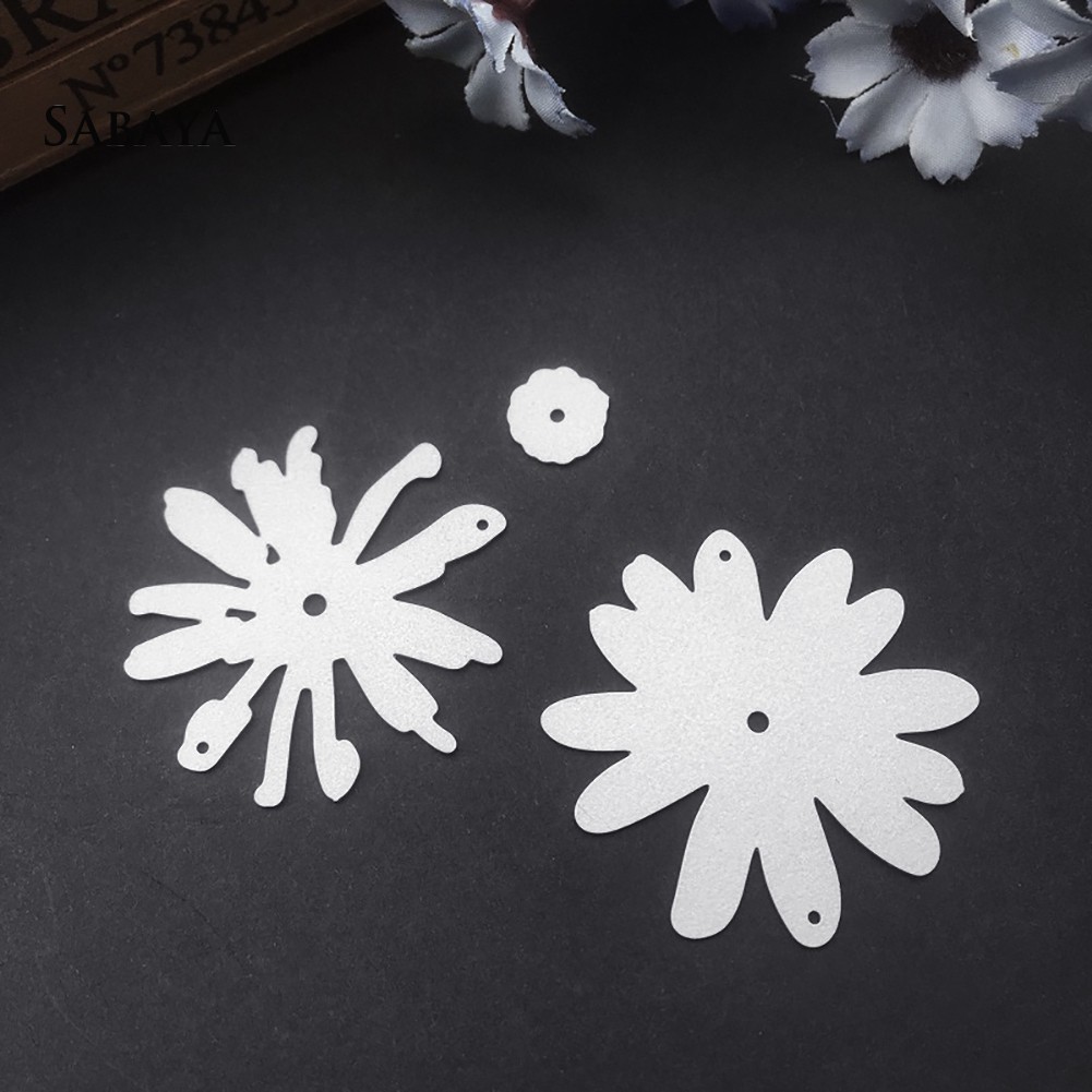 Khuôn cắt giấy làm từ kim loại hình hoa trang trí scrapbook