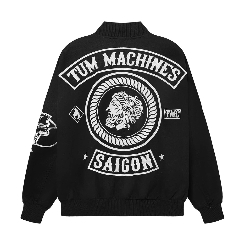 Áo khoác varsity Tum Machines T.F.F.T VARSITY JACKET V2
