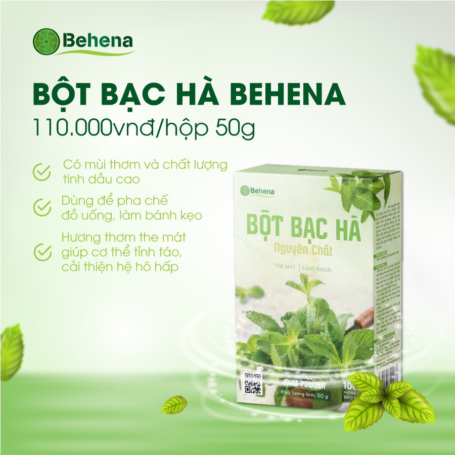 BỘT BẠC HÀ NGUYÊN CHẤT SẤY LẠNH 50G