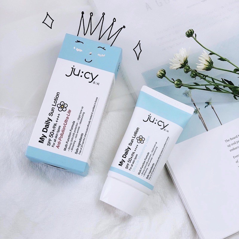 Kem chống nắng ju cy xanh /hồng (ju:cy my dailly sun lotion và jucy all in one sunblock