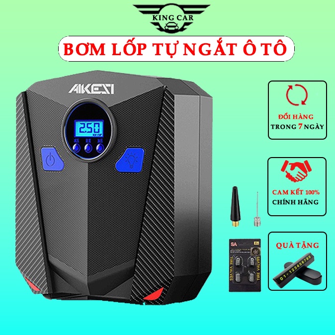 Bơm Lốp Ô Tô - Bơm Hơi Ô Tô Siêu Mạnh, Bơm Aikesi Điện Tử Tự Ngắt Bảo Hành 12 Tháng 1 Đổi 1. MSP87590
