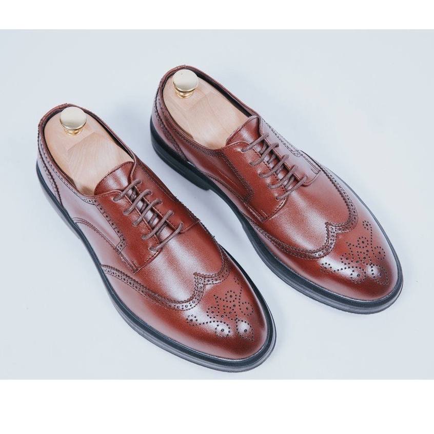 Giày da nam công sở tăng chiều cao bảo hành 12 tháng