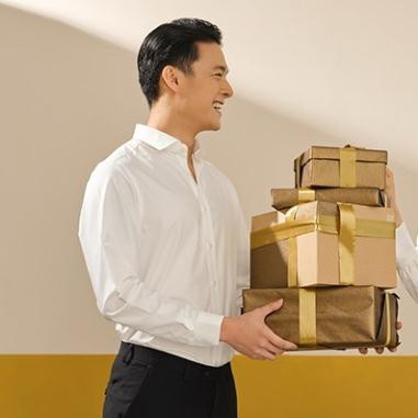 Áo sơ mi nam dài tay TQQ chất sồi màu trắng trơn M001CS | BigBuy360 - bigbuy360.vn