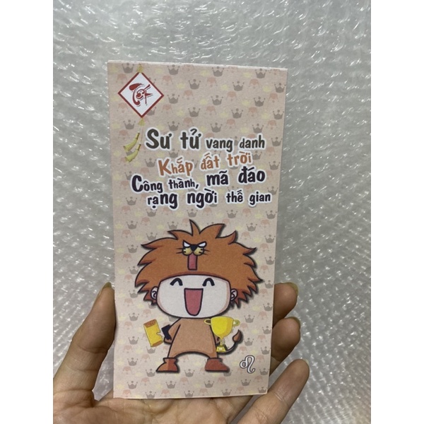 Lì xì các mẫu : cung hoàng đạo, hoa, trò chơi dân gian… -Việt Nam