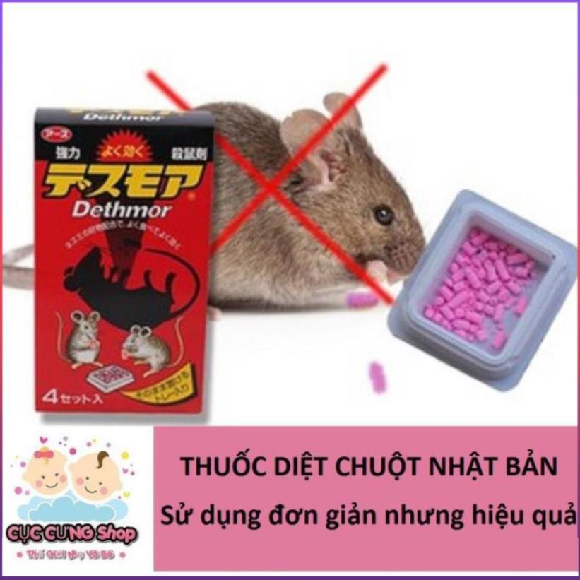 Thuốc diệt chuột Dethmor 4 vỉ dạng viên nội địa Nhật Bản