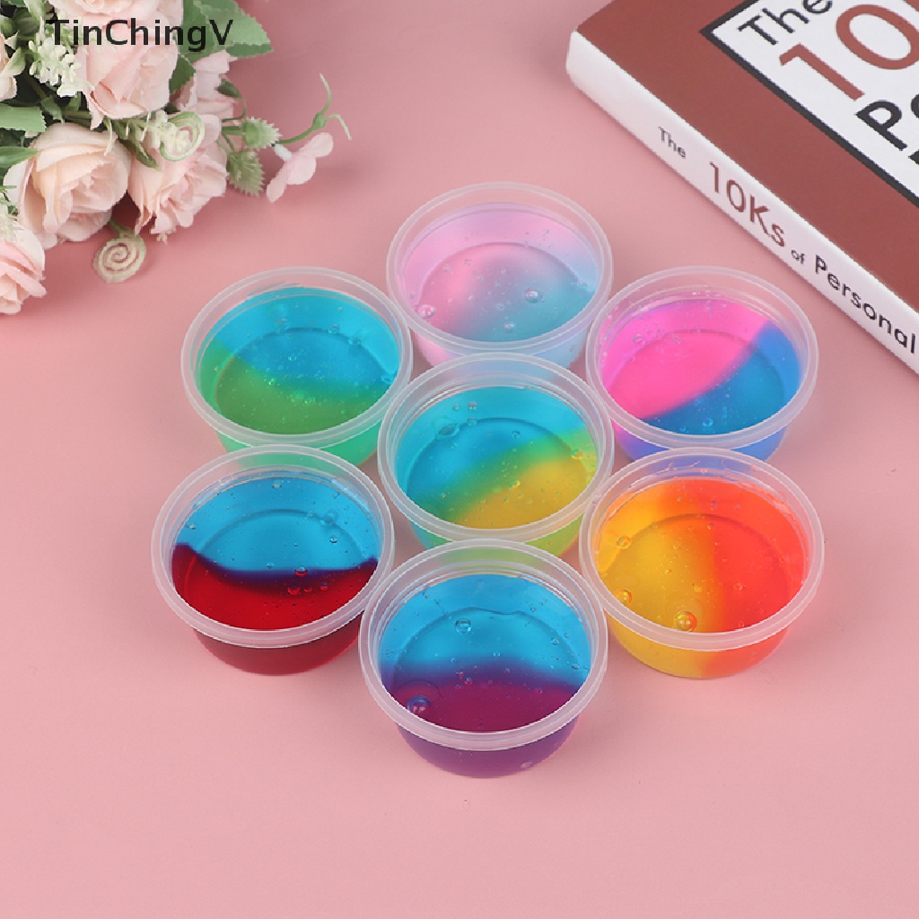 60ml Đồ Chơi Chất Nhờn Ma Quái Trong Suốt Nhiều Màu Sắc Đồ Chơi Giảm Căng Thẳng Cho Bé