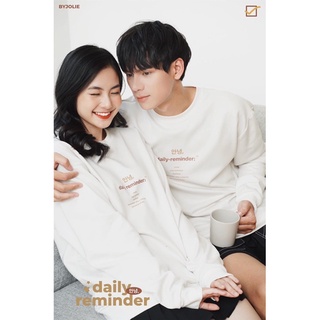 Áo sweater nỉ bông Daily Reminder Byjolie chất nỉ bông mềm mịn không xù