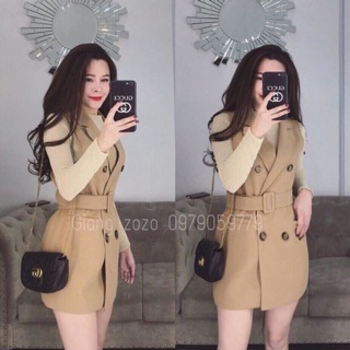 KHOÁC VEST DẠ HAI LỚP - KHOÁC VEST MÙA ĐÔNG - ÁO KHOÁC SANG CHẢNH