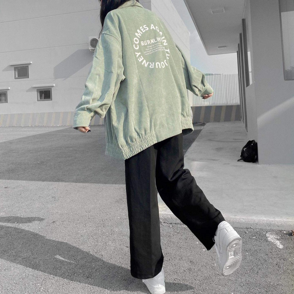 Áo Khoác Nhung Gân JONEY Form Rộng Tay Dài Ulzzang (Ảnh Thật) | BigBuy360 - bigbuy360.vn