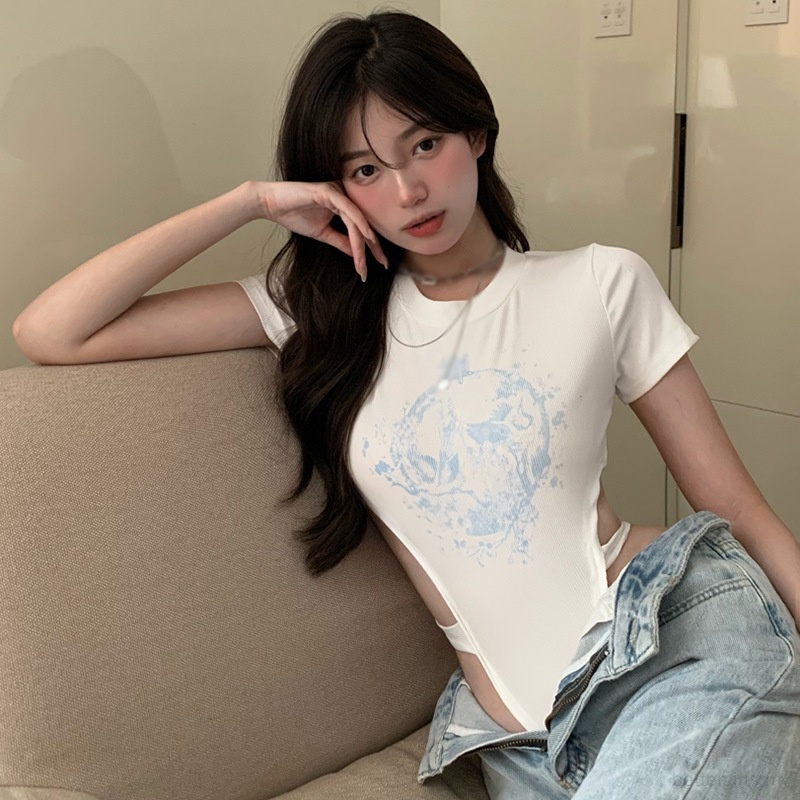 Jumpsuit Tay Ngắn Hoạ Tiết Hoa Thiết Kế Khoét Quyến Rũ | BigBuy360 - bigbuy360.vn