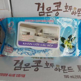combo 5 b Khăn ướt lâu bếp 50 miếng