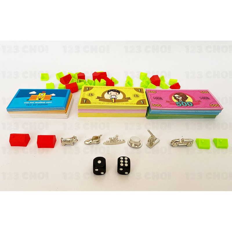 [COMBO 2 IN 1] Board game chơi theo nhóm Bộ Cờ tỷ phú Monopoly cao cấp  + Bộ thẻ bài Coup nhập vai nhân vật giá rẻ