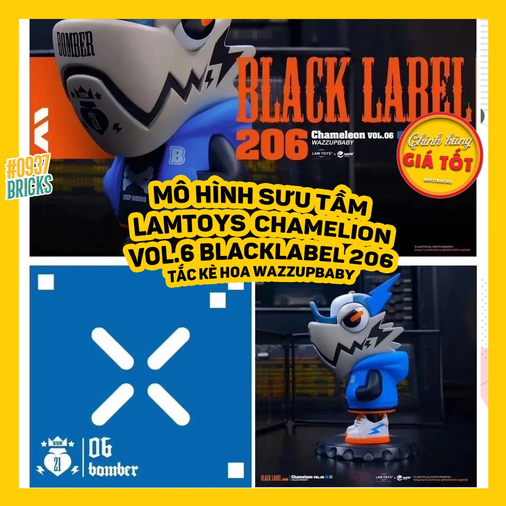 𝐂𝐇𝐀𝐌𝐄𝐋𝐄𝐎𝐍 𝐕𝐎𝐋.𝟎𝟔: 𝐁𝐋𝐀𝐂𝐊 𝐋𝐀𝐁𝐄𝐋 Đồ chơi mô hình Tắc kè Vol 6 Black Label 206 0937Bricks