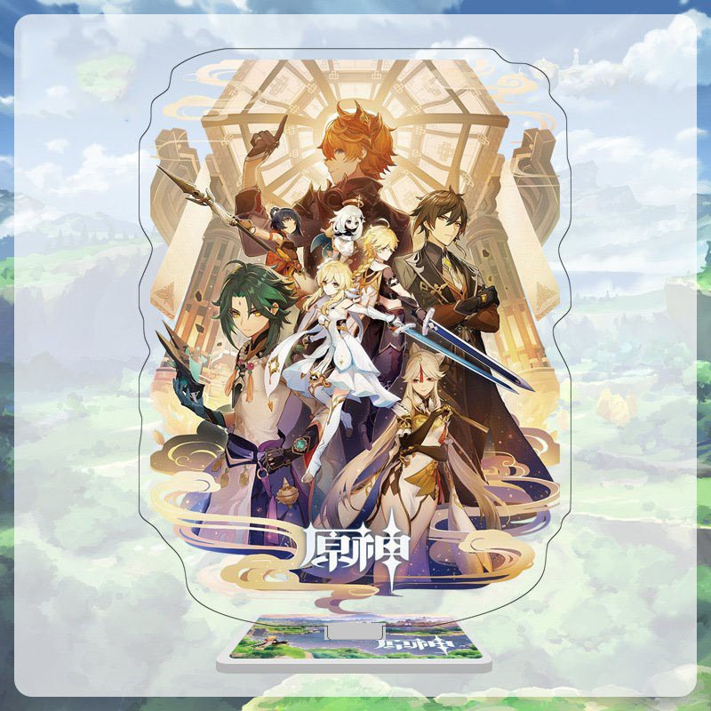 Mô hình mica standee game GENSHIN IMPACT in hình MONSTADT LIYUE INAZUMA nhiều mẫu anime chibi
