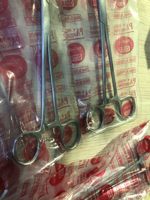 ❤ Panh pen y tế CONG KHÔNG MẤU và PANH PEN kẹp bông băng y tế cong có mấu hàng PARKISTAN TỪ 12CM ĐẾN 24CM