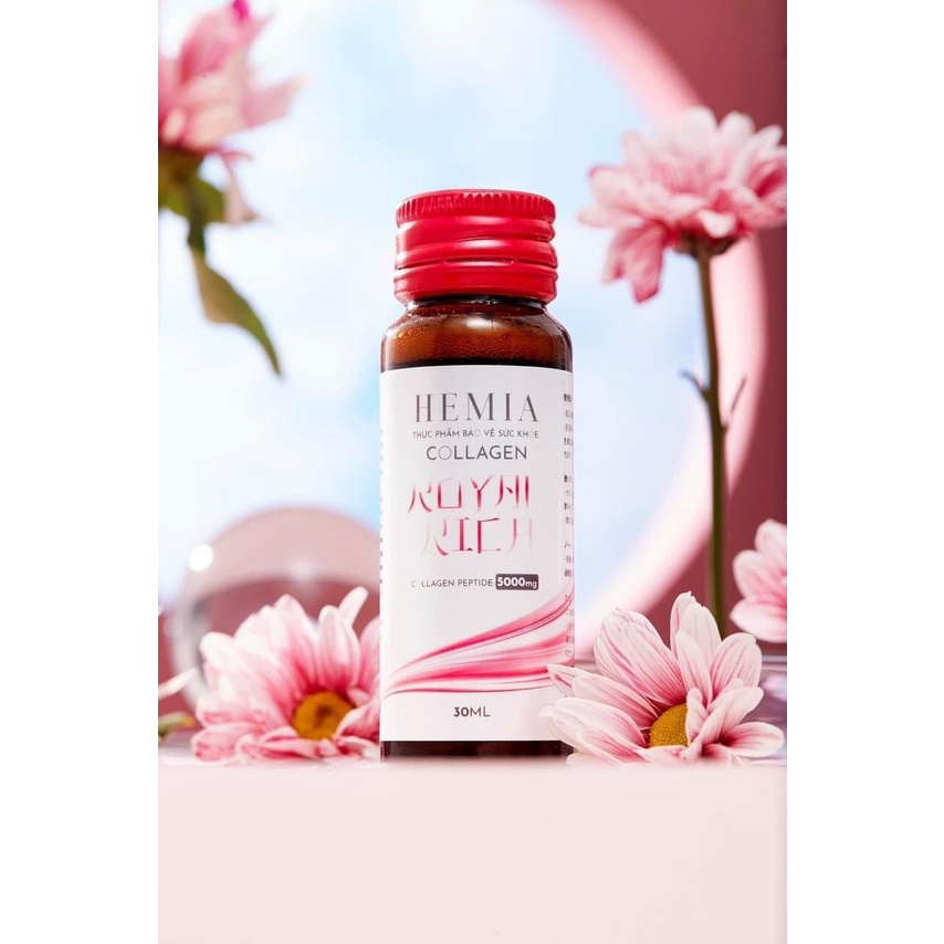 Collagen Hemia Royal Rich 1 hộp 10 lọ 30ml  bổ sung collagen , tăng sinh nội tiết tố, trẻ hóa da ,hỗ trợ sức khoẻ