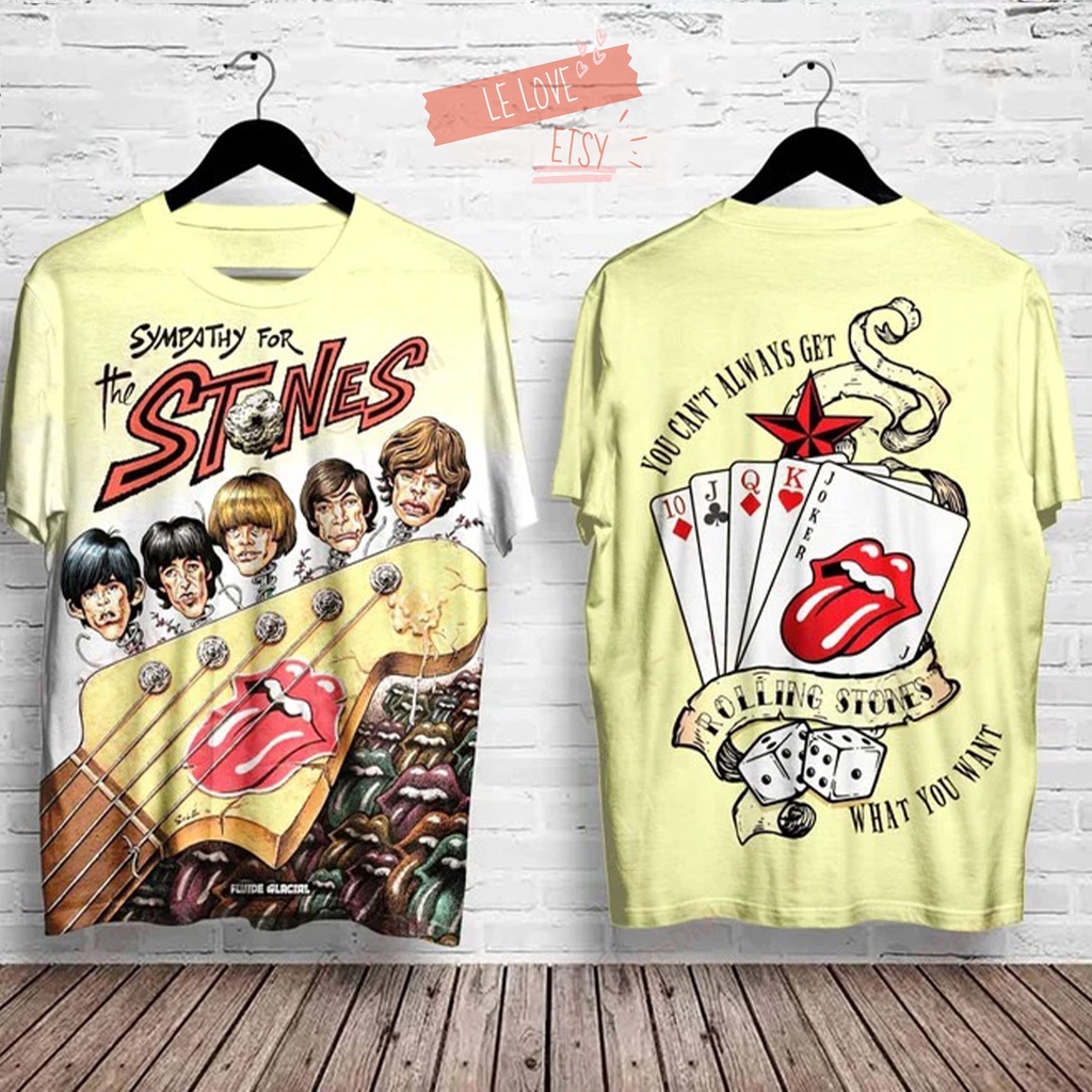 Đồng cảm cho áo sơ mi đá 3D, Áo sơ mi ban nhạc Rock 3D, Người yêu âm nhạc, Áo sơ mi đá lăn 3D, Áo sơ