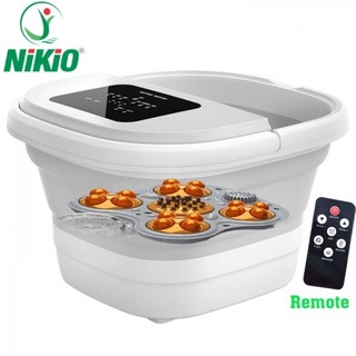 Bồn ngâm chân massage gấp gọn Nikio NK-193 - Có remote điều khiển từ xa