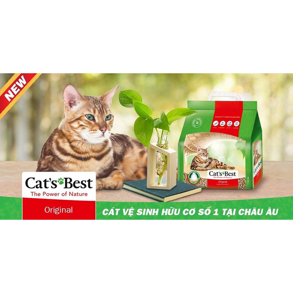 cát vệ sinh hữu cơ Cat's Best Original cho mèo