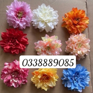 Size đại - Đầu bông hoa thược dược lụa cao cấp-trang trí,decor ,làm oản