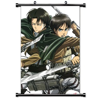 Poster anime Attack on titan 40x60 tranh vải