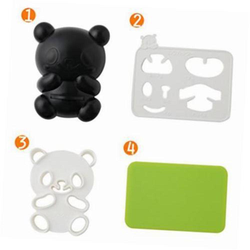Set 4 Khuôn Làm Cơm Nắm Hình Gấu Trúc 3D