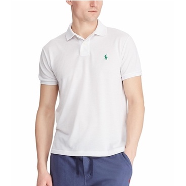 RALPH LAUREN Áo polo Ngắn Tay Màu Trơn Thời Trang Cho Nam