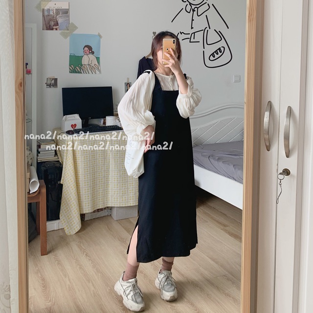 Váy yếm quai chun