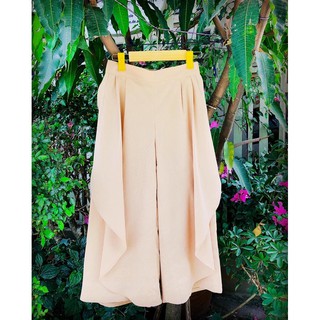 Quần linen culottes 2 lớp xoè